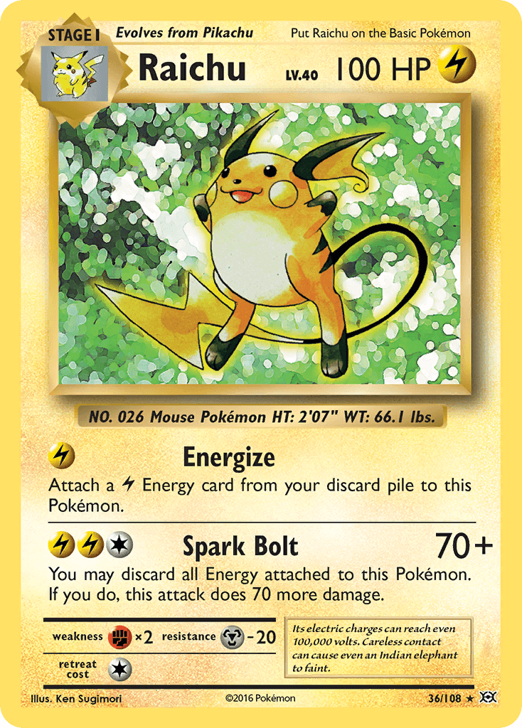 Raichu XY12-36