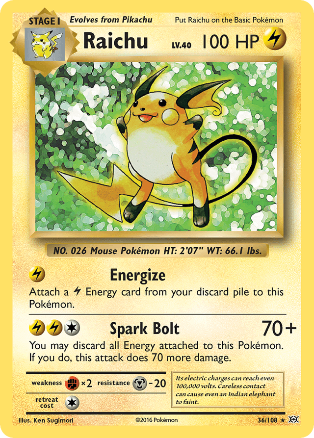 Raichu XY12-36