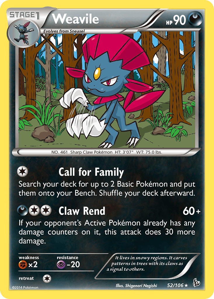 Weavile XY2-52