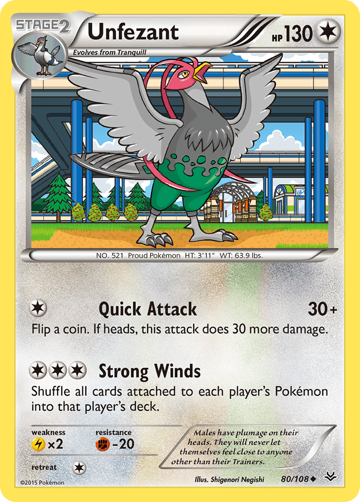 Unfezant XY6-80