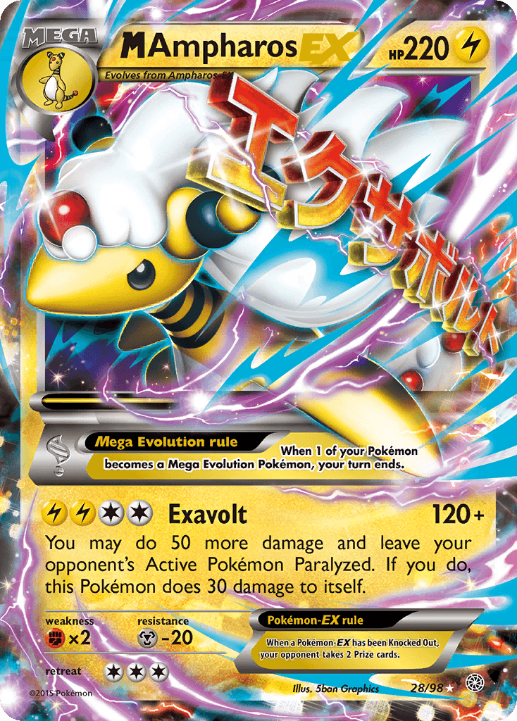 M Ampharos-EX XY7-28