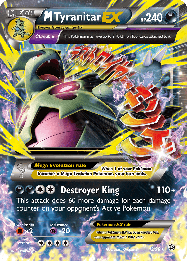 M Tyranitar-EX XY7-43