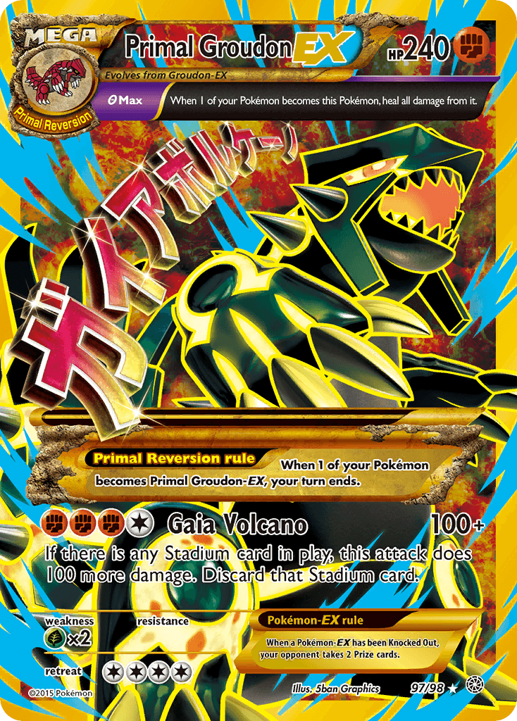 Primal Groudon-EX XY7-97