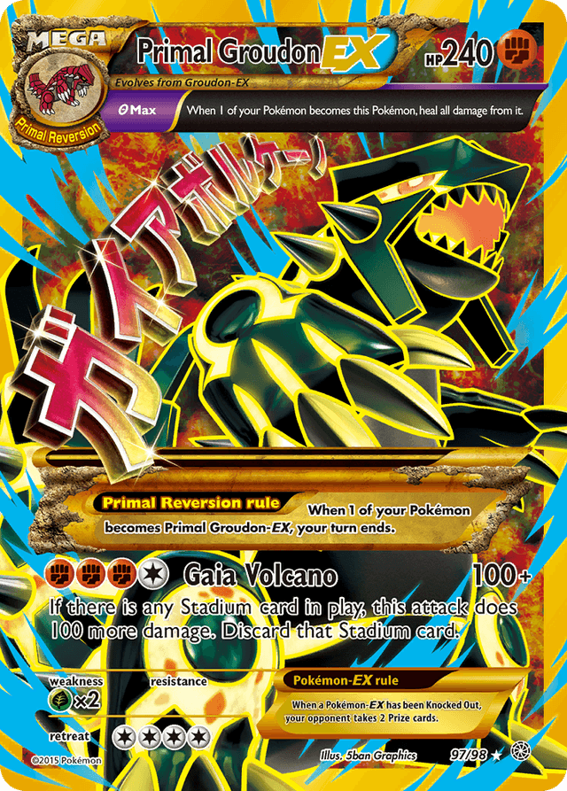 Primal Groudon-EX XY7-97