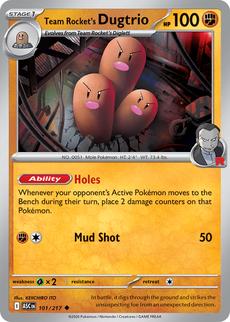 Team Rocket's Dugtrio ME2PT5-101