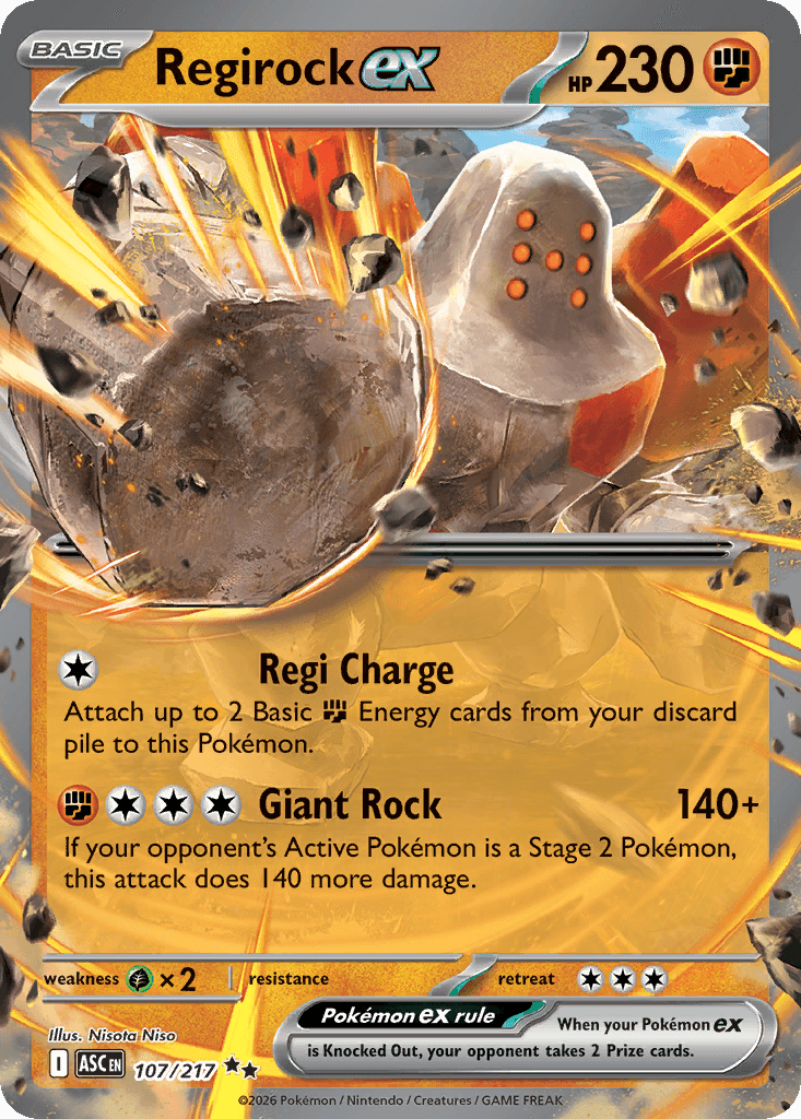 Regirock ex ME2PT5-107