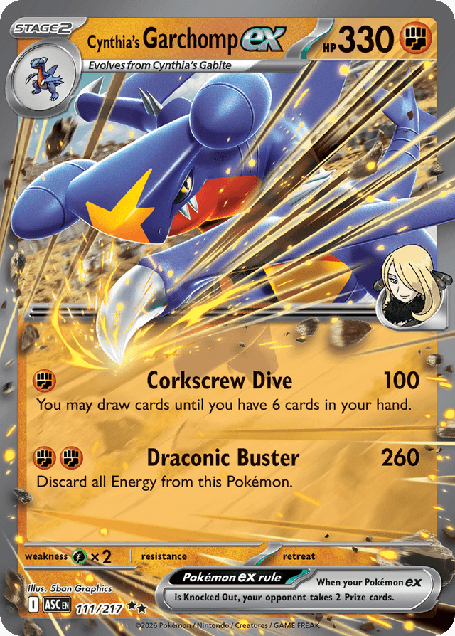 Cynthia's Garchomp ex ME2PT5-111