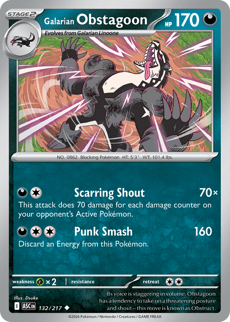 Galarian Obstagoon ME2PT5-132