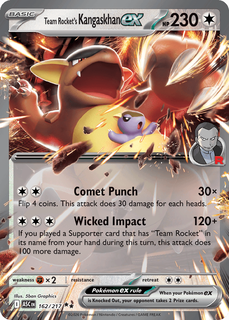 Team Rocket's Kangaskhan ex ME2PT5-162