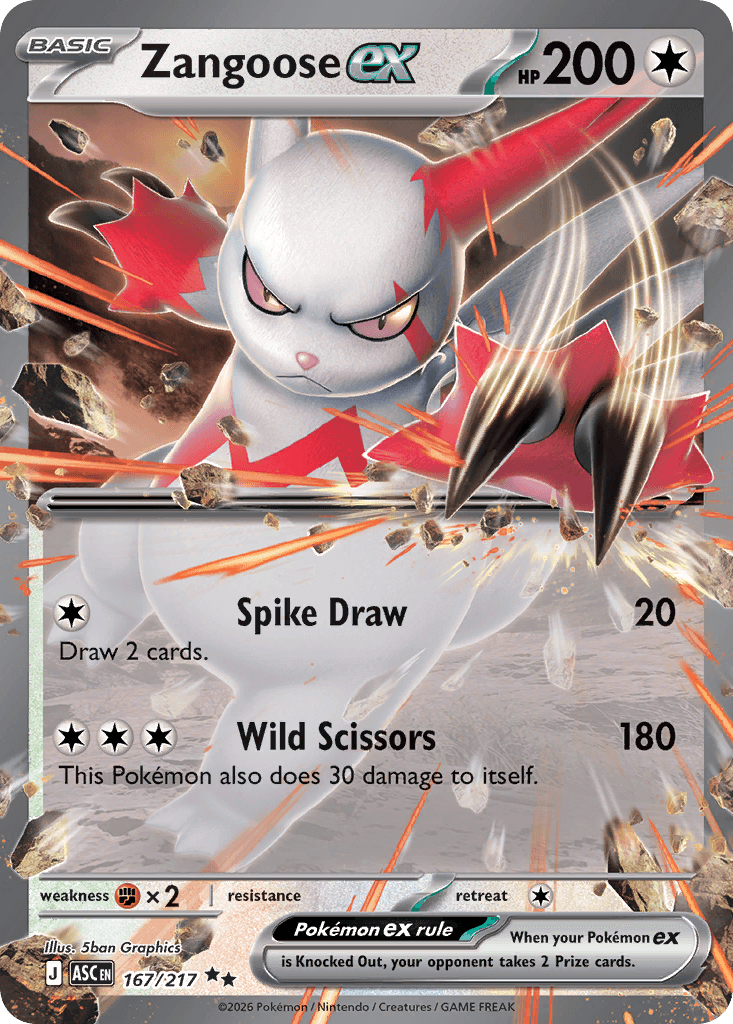Zangoose ex ME2PT5-167