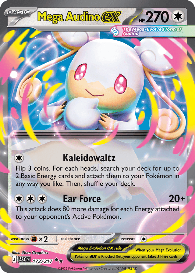 Mega Audino ex ME2PT5-172