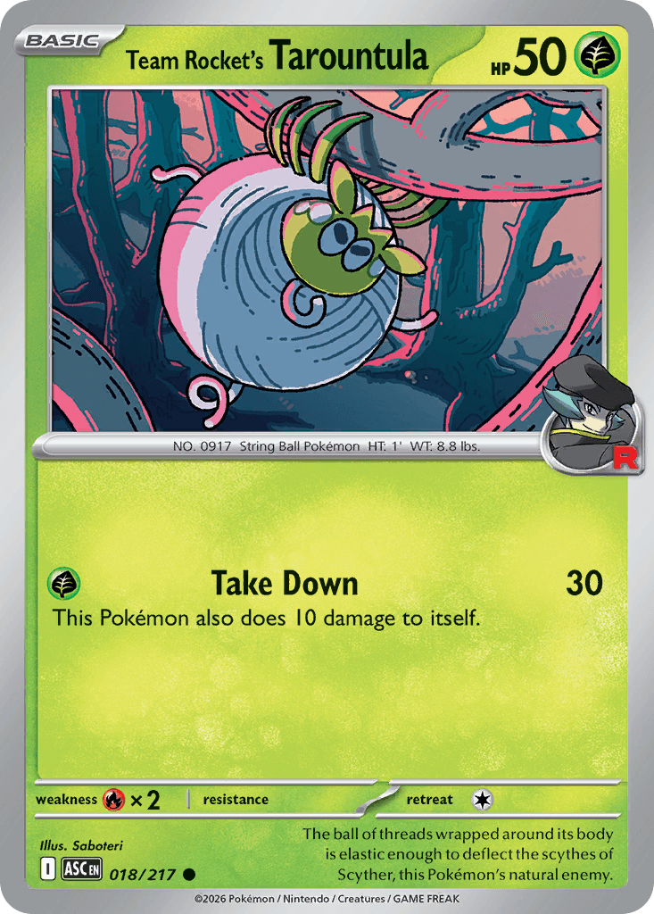 Team Rocket's Tarountula ME2PT5-18