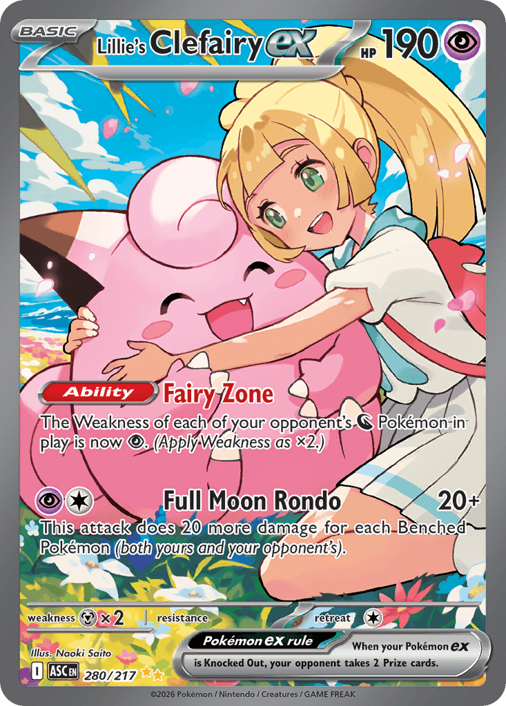 Lillie's Clefairy ex ME2PT5-280
