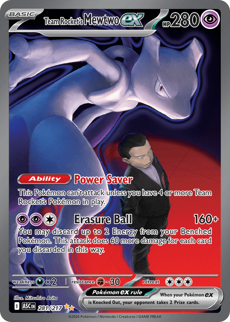 Team Rocket's Mewtwo ex ME2PT5-281
