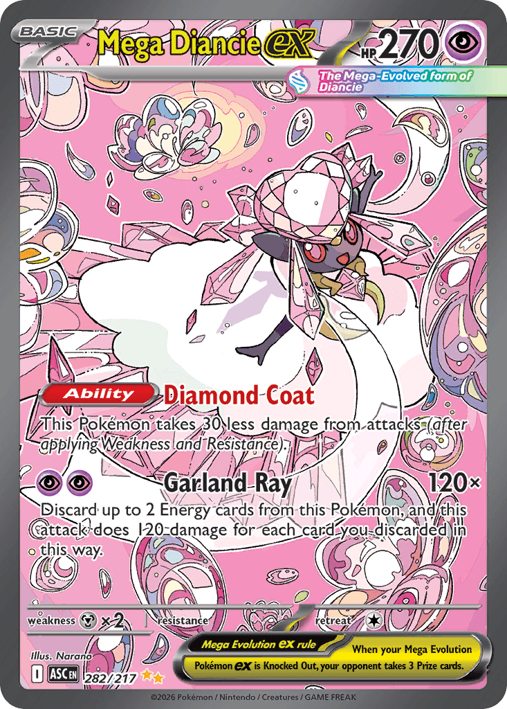 Mega Diancie ex ME2PT5-282
