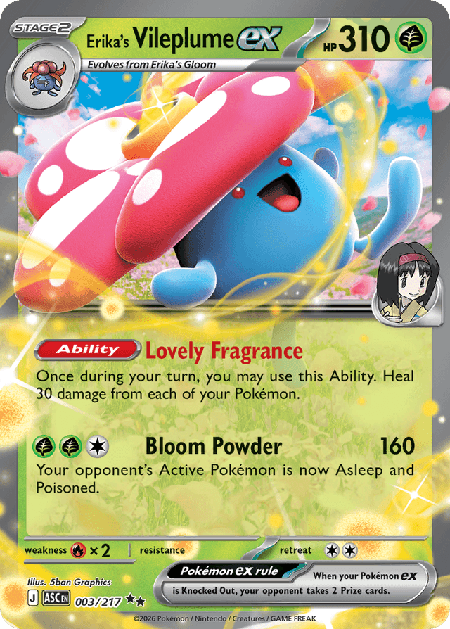 Erika's Vileplume ex ME2PT5-3