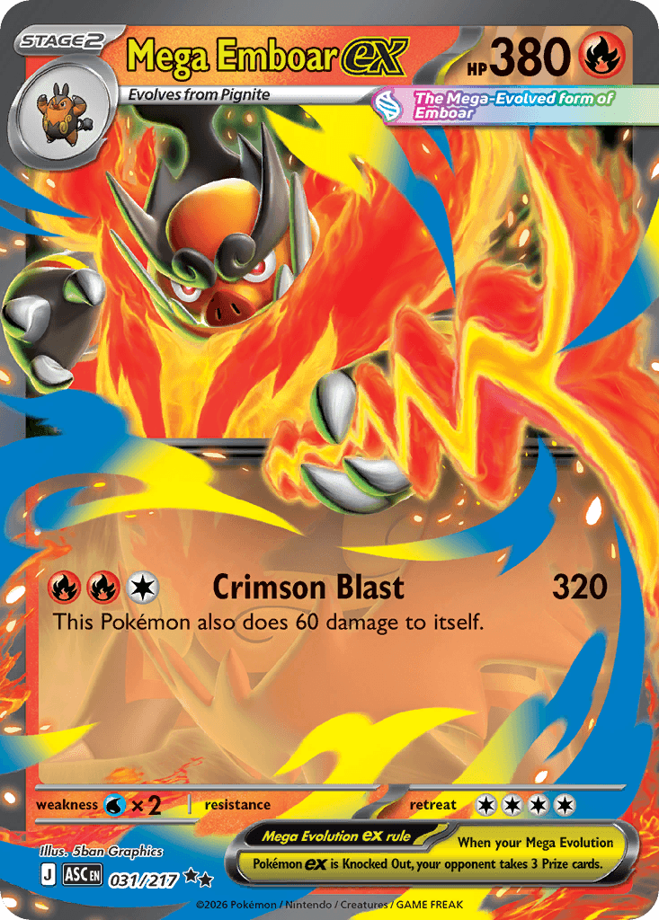 Mega Emboar ex ME2PT5-31
