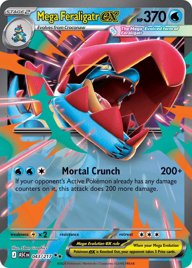 Mega Feraligatr ex ME2PT5-43