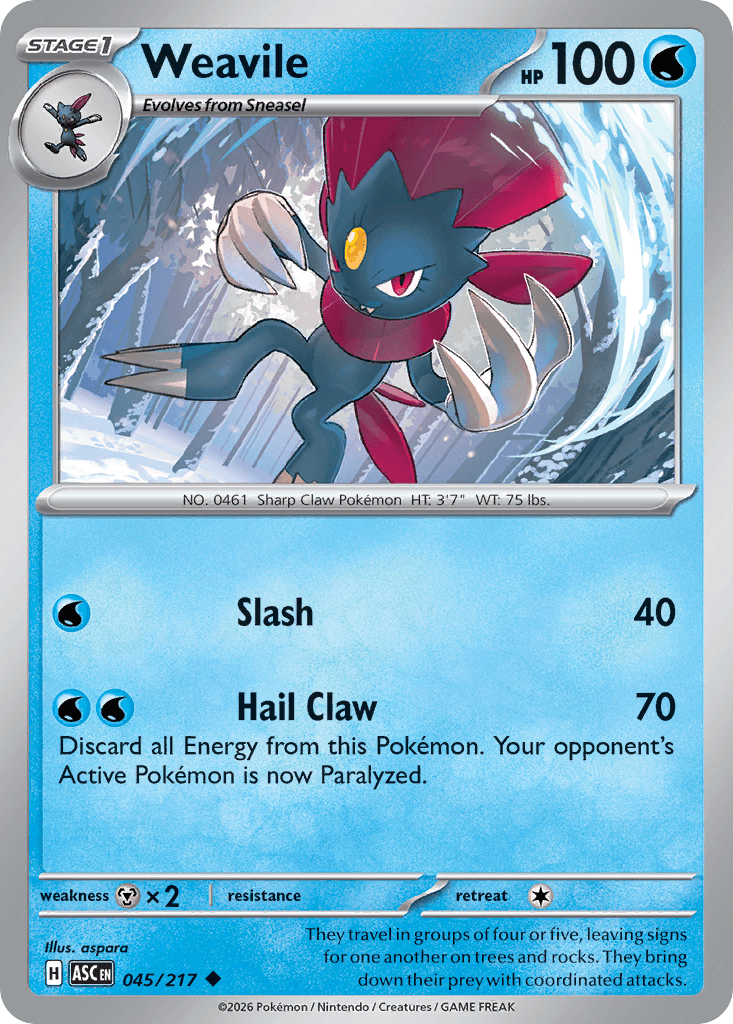 Weavile ME2PT5-45