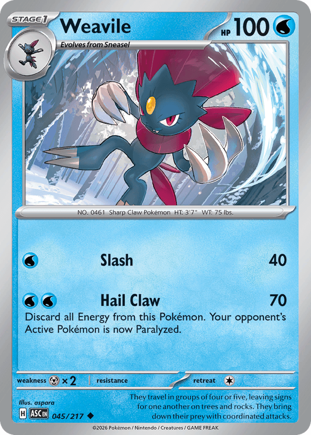 Weavile ME2PT5-45