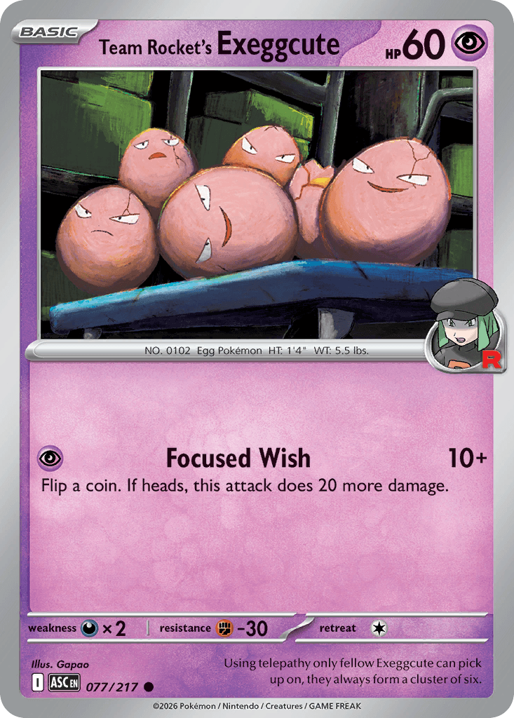 Team Rocket's Exeggcute ME2PT5-77