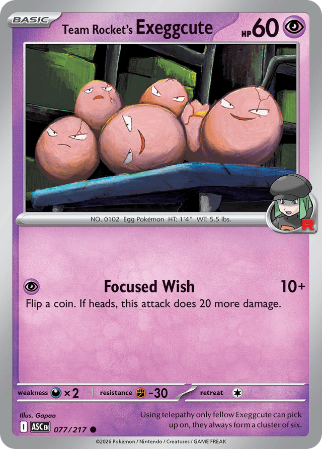 Team Rocket's Exeggcute ME2PT5-77