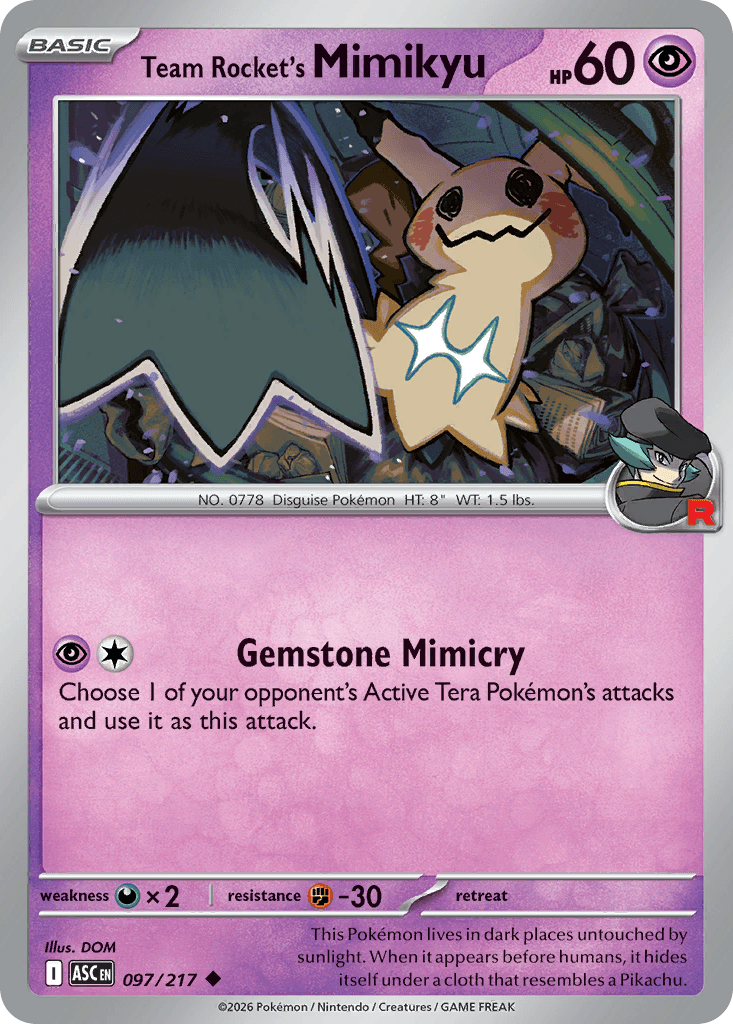 Team Rocket's Mimikyu ME2PT5-97