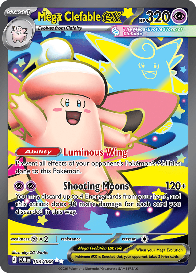 Mega Clefable ex ME3-103
