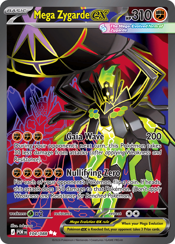 Mega Zygarde ex ME3-104