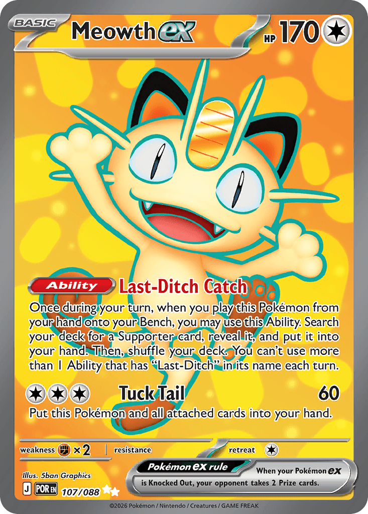 Meowth ex ME3-107