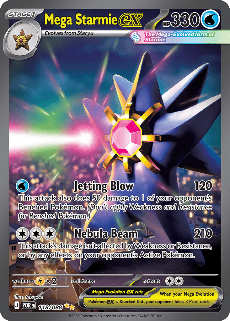 Mega Starmie ex ME3-118