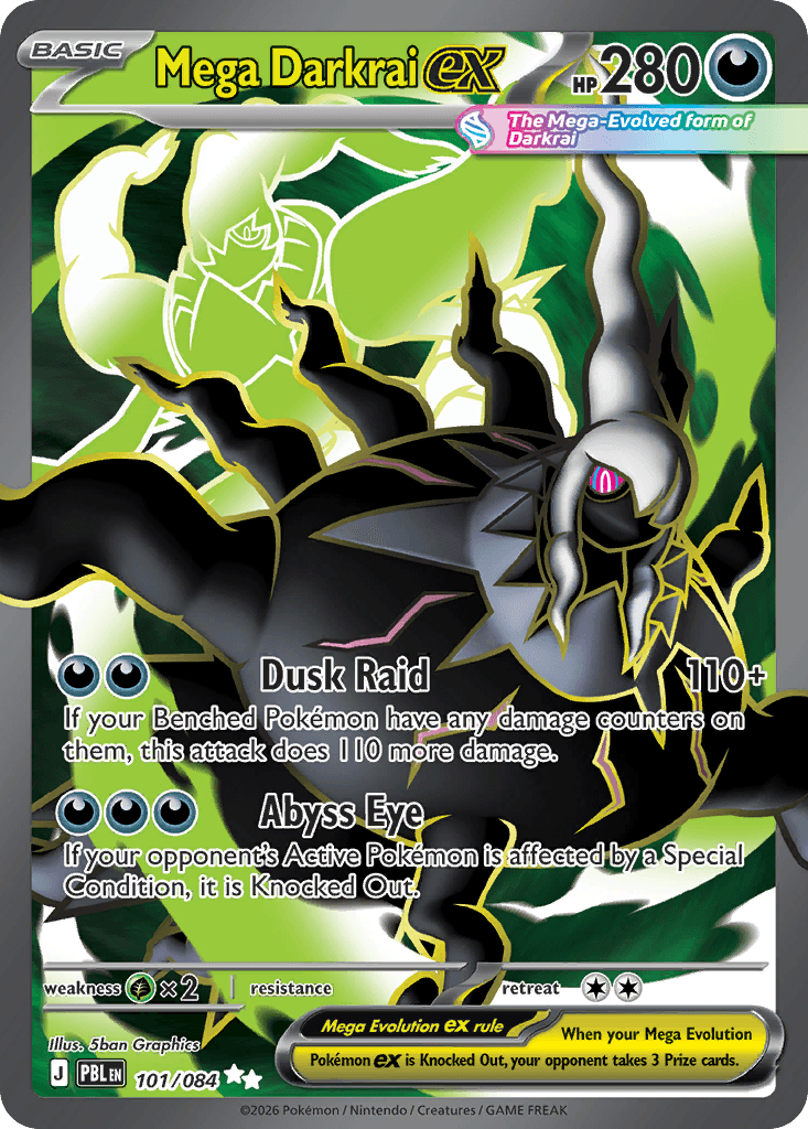 Mega Darkrai ex ME5-101