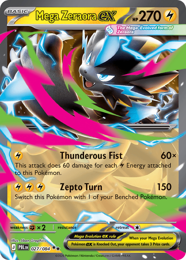 Mega Zeraora ex ME5-27