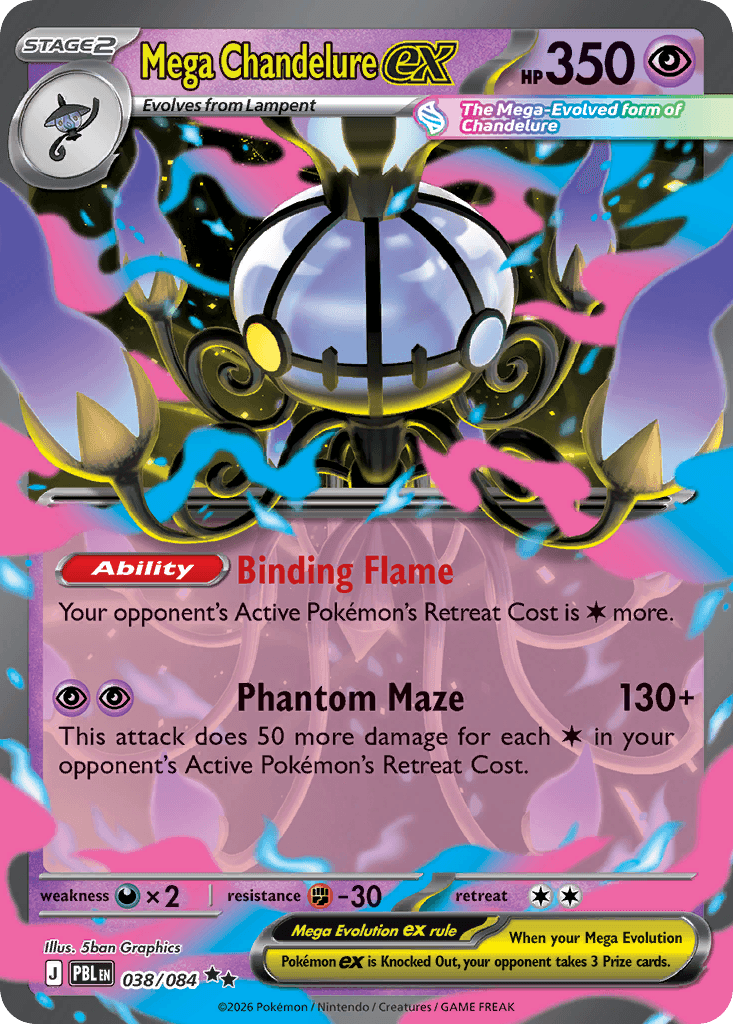 Mega Chandelure ex ME5-38