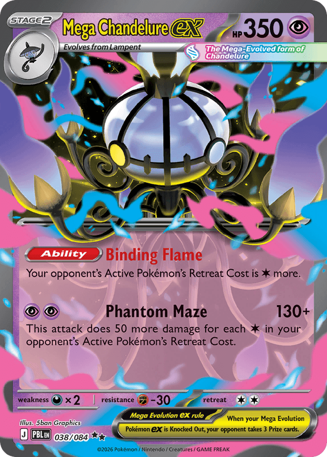 Mega Chandelure ex ME5-38