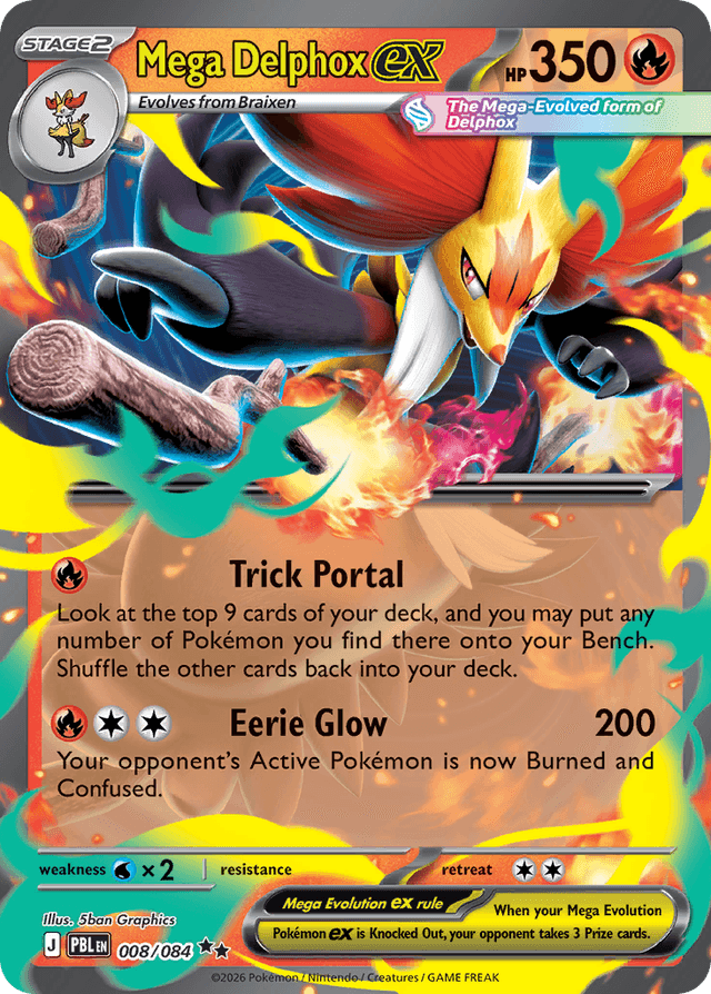 Mega Delphox ex ME5-8