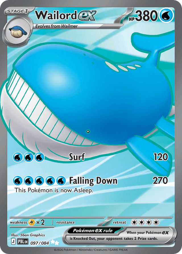 Wailord ex ME5-97