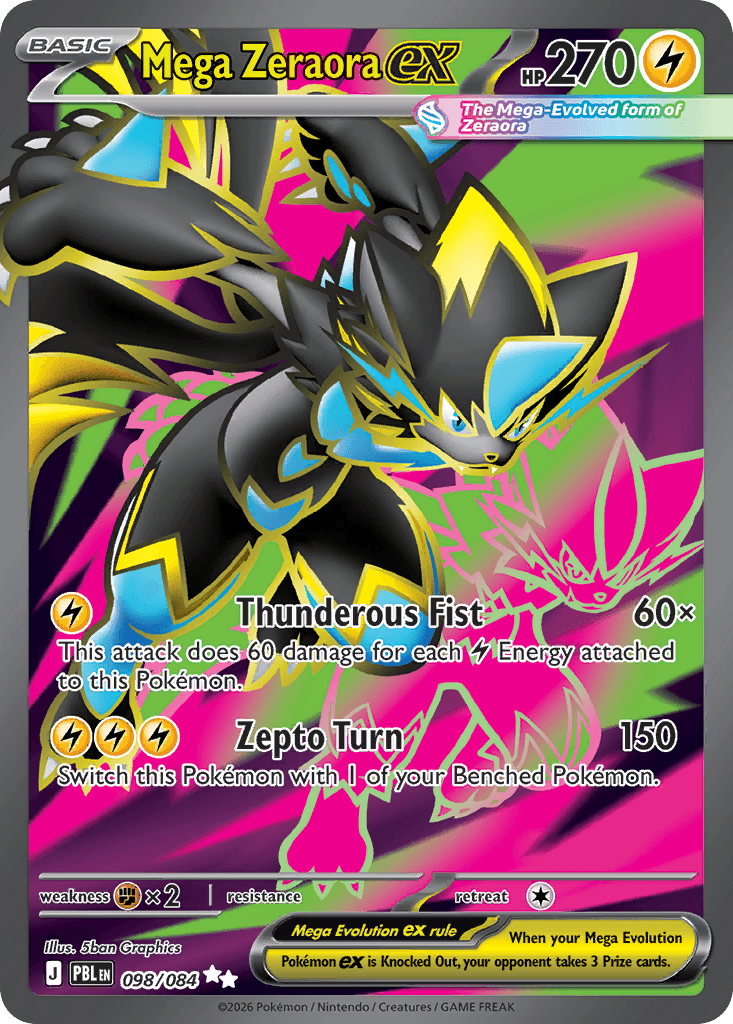 Mega Zeraora ex ME5-98