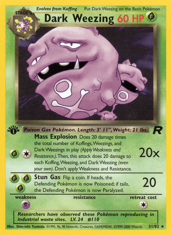 Dark Weezing BASE5-31