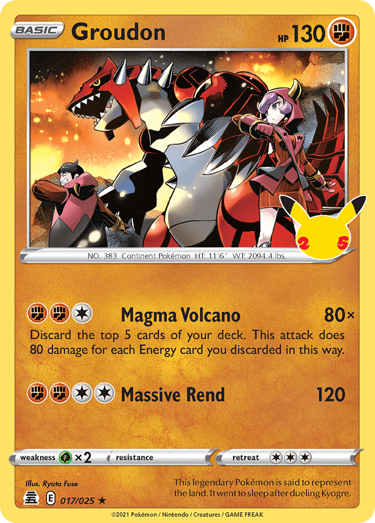 Groudon CEL25-17