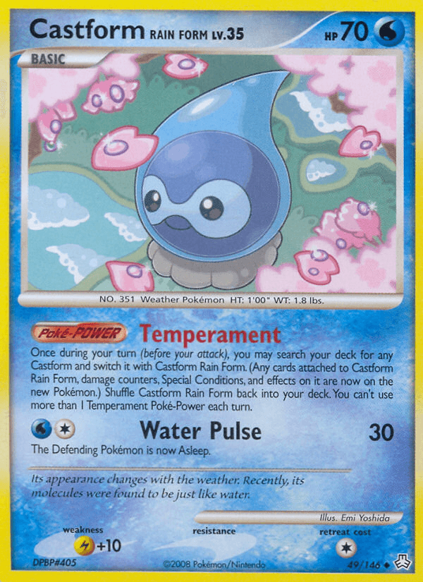 Castform Rain Form DP6-49