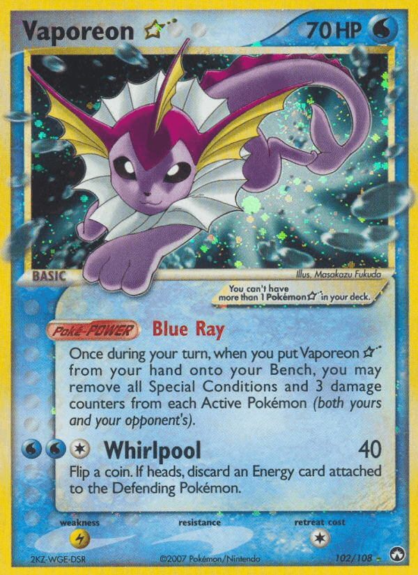 Vaporeon ★ EX16-102