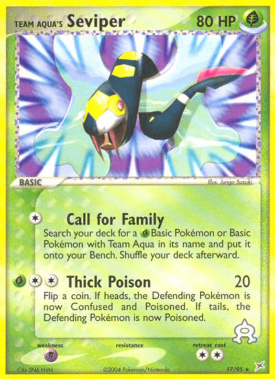 Team Aqua's Seviper EX4-17