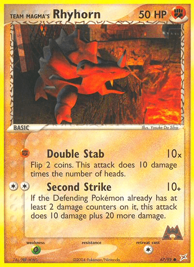 Team Magma's Rhyhorn EX4-67