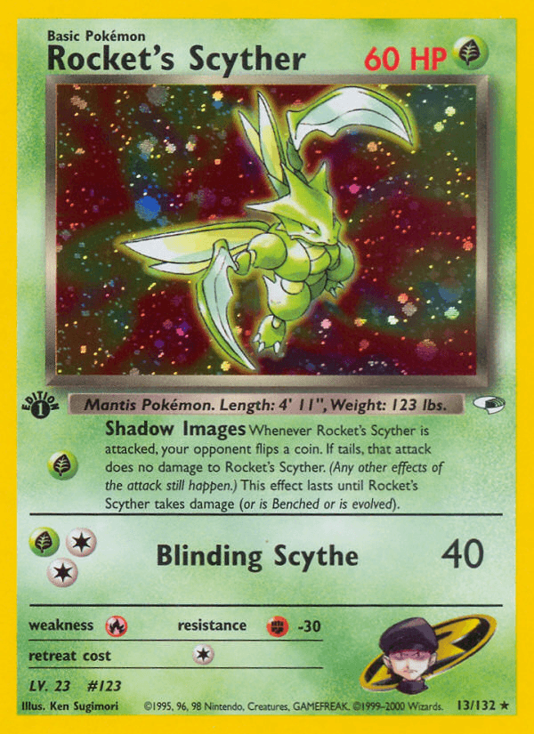 Rocket's Scyther GYM1-13