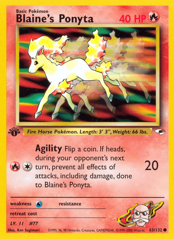Blaine's Ponyta GYM1-63