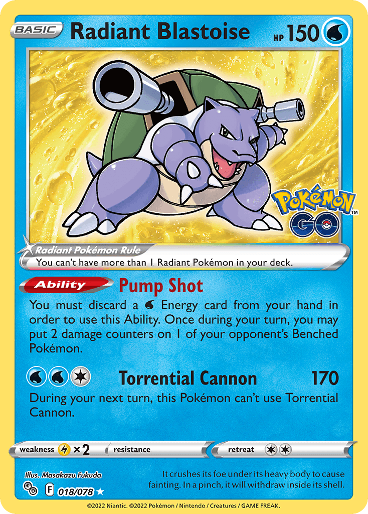 Radiant Blastoise PGO-18