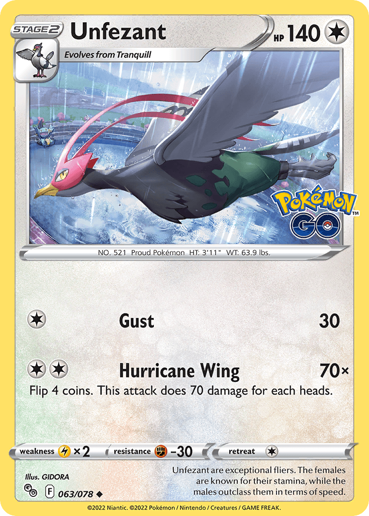 Unfezant PGO-63