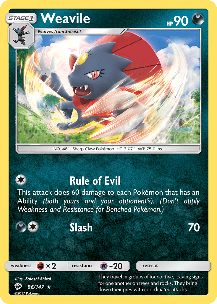 Weavile SM3-86