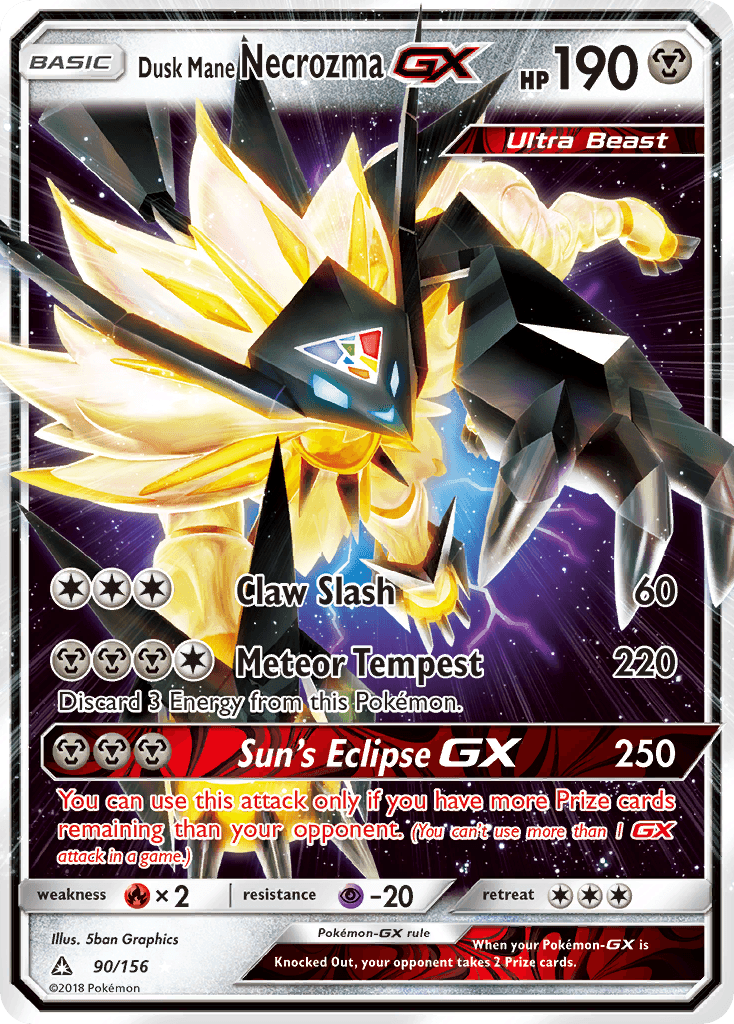 Dusk Mane Necrozma-GX SM5-90